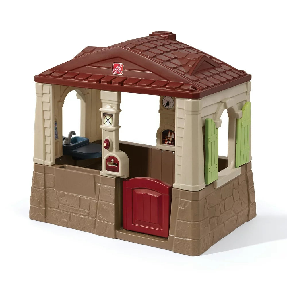Neat \u0026amp; Tidy Cottage II Brown Playhouse Plastic Kids Outdoor Toy - John Pierce Auto Care