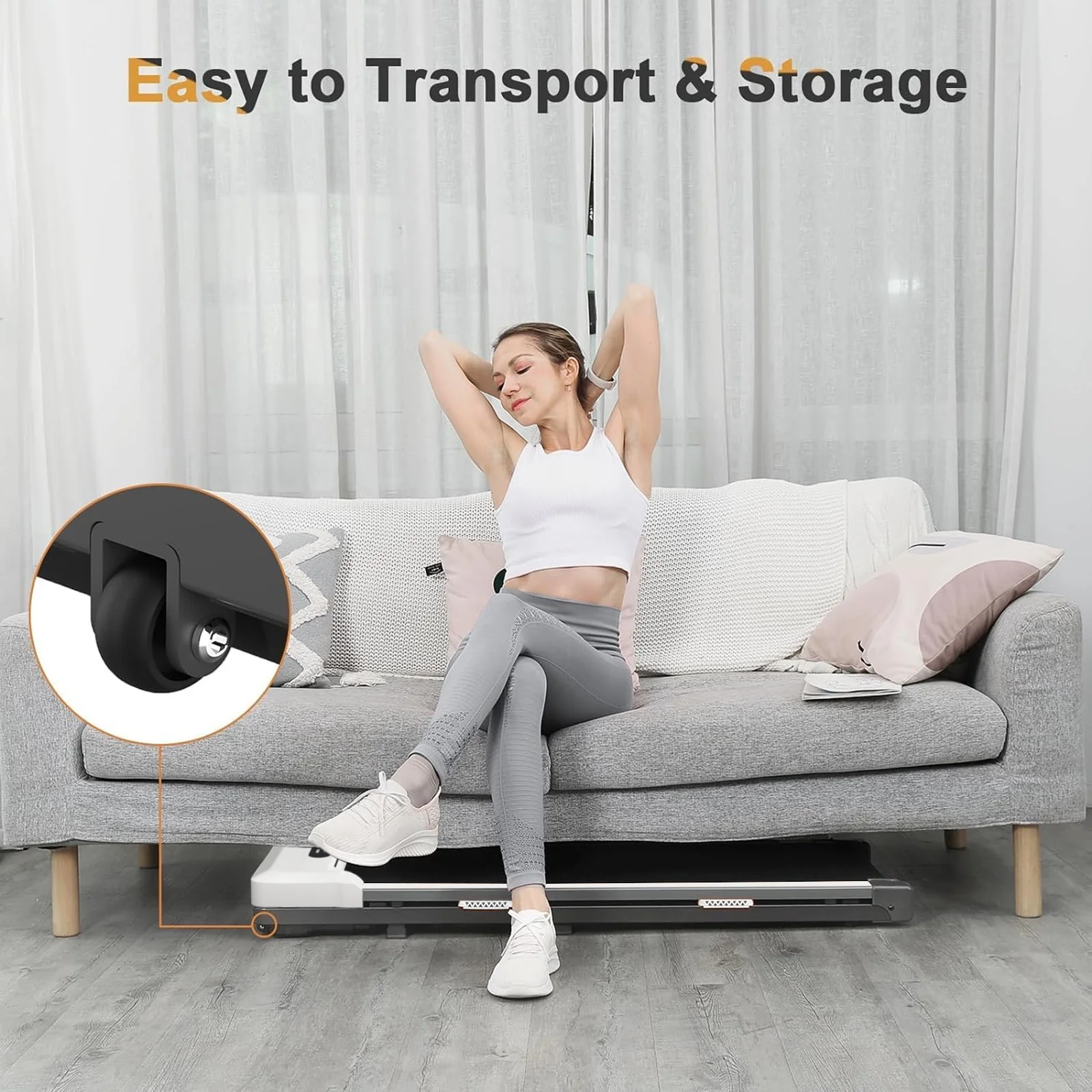 CoolHut 2.5Hp Walking Pad, Walking Area 2 in 1 Under Desk Treadmill,300lb Walking Treadmill with Remote Control and LED Display, Quiet, Compact \u0026amp; Small Treadmill for Home \u0026amp; Office. White - John Pierce Auto Care