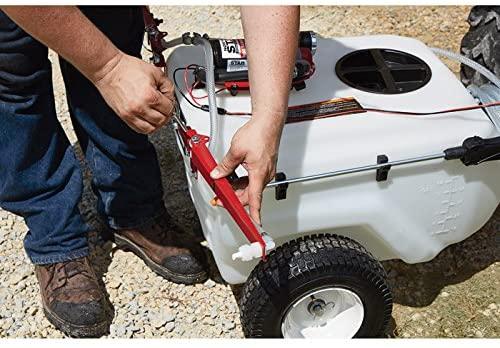 NorthStar Tow Behind Trailer Boom Broadcast and Spot Sprayer �C 21 Gallon Capacity, 2.2 GPM, 12 Volt DC - John Pierce Auto Care