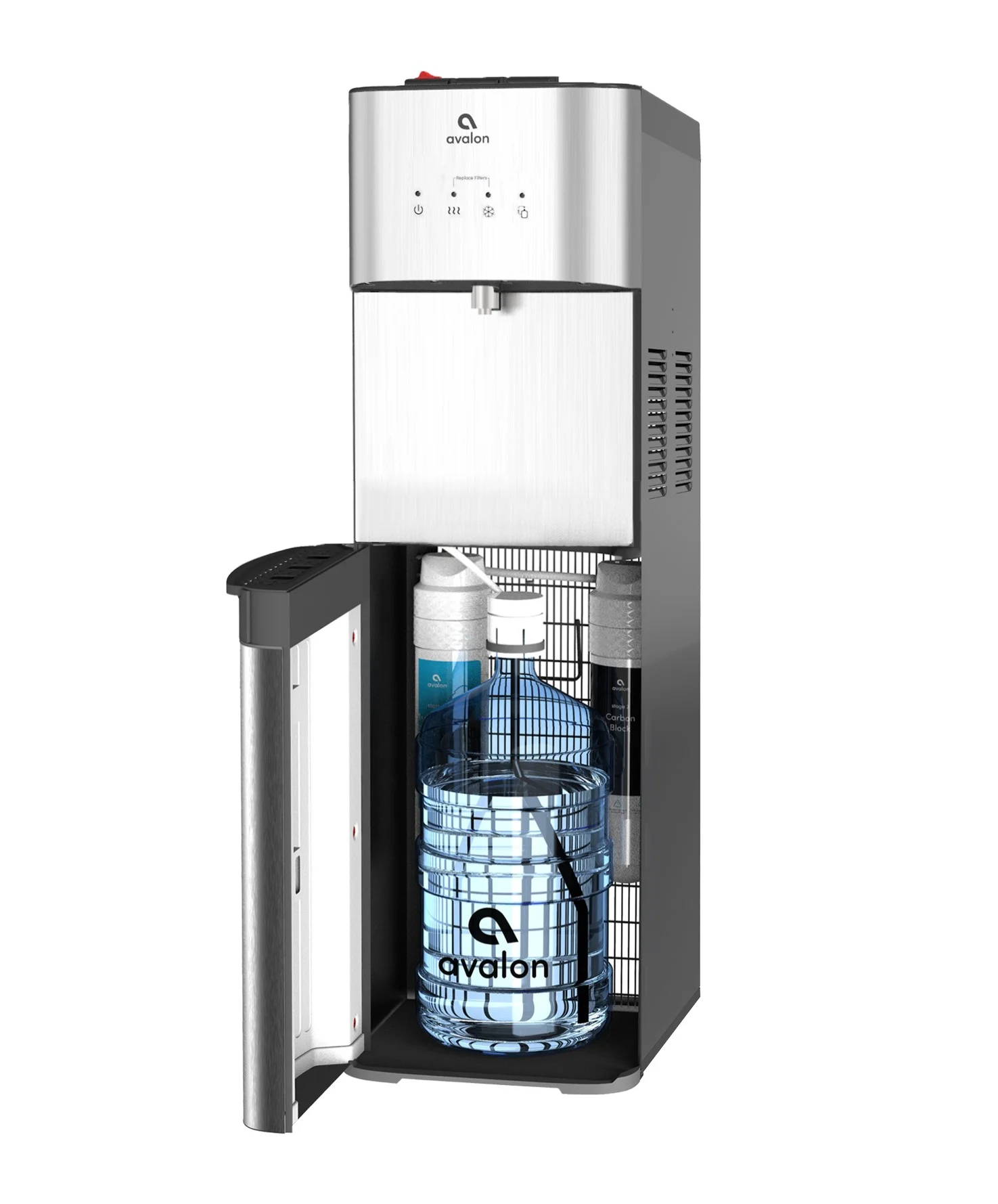 Avalon Bottom Loading Water Dispenser, Stainless - John Pierce Auto Care