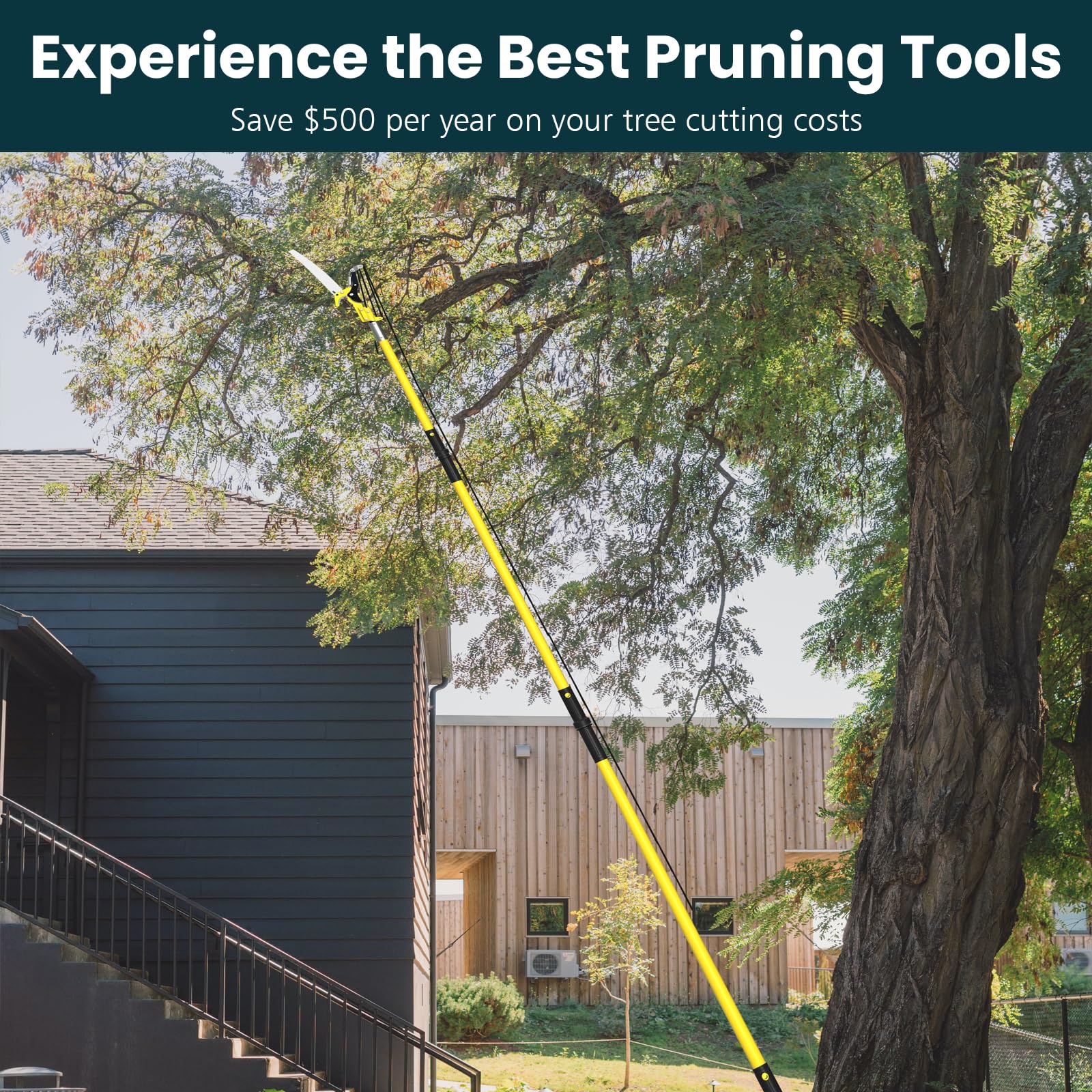 Dremmt 27-ft. Pole Saw for Tree Trimming - John Pierce Auto Care