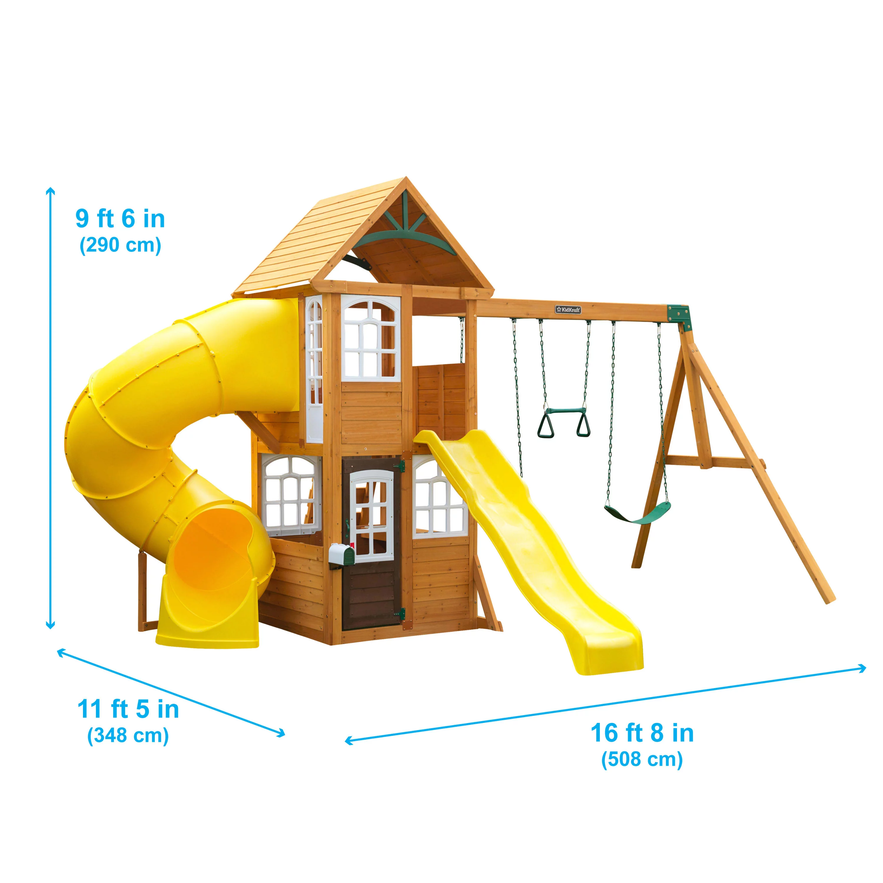 KidKraft Castlewood Wooden Swing Set - John Pierce Auto Care