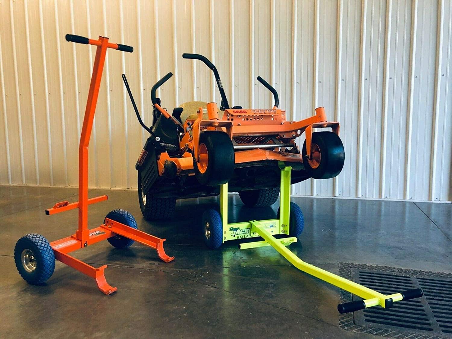 Ballard Inc Super Jack Pro – Mower Jack ZTR, Stander, Walk Behinds (High Vis Orange) - John Pierce Auto Care