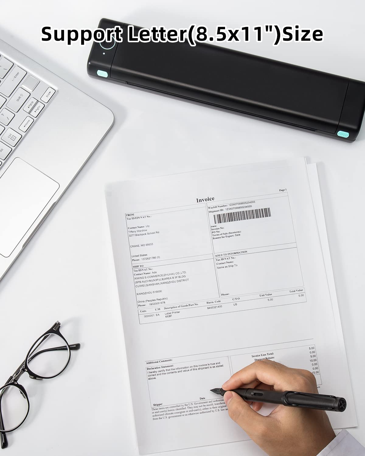 Phomemo Portable Printer Wireless for Travel, Bluetooth Mobile Printer Support 8.5\u0026quot; X 11\u0026quot; US Letter - John Pierce Auto Care
