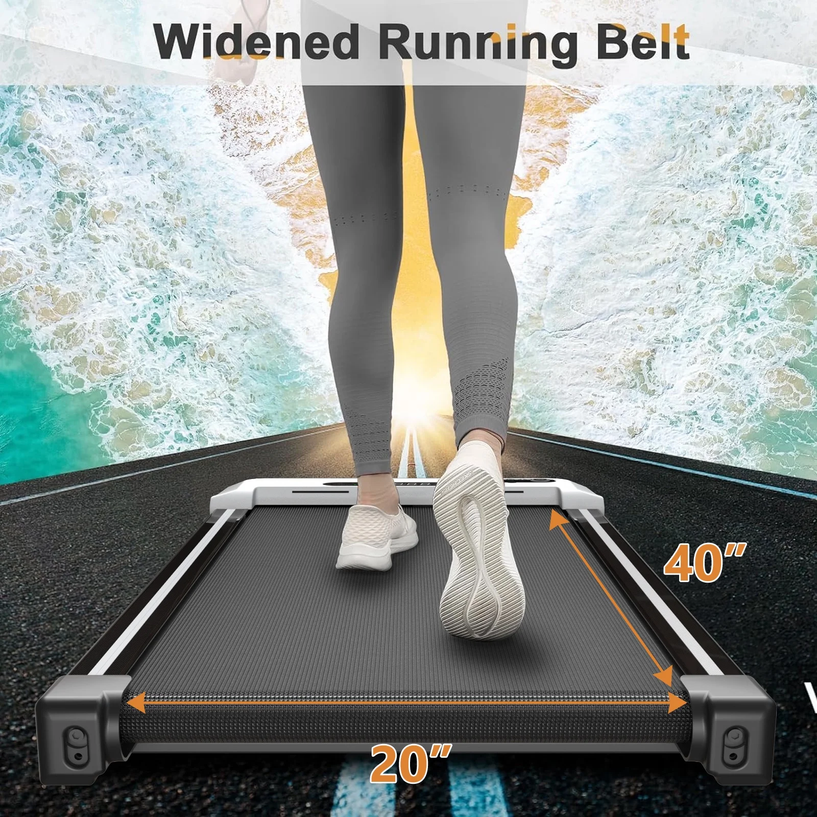 CoolHut 2.5Hp Walking Pad, Walking Area 2 in 1 Under Desk Treadmill,300lb Walking Treadmill with Remote Control and LED Display, Quiet, Compact \u0026amp; Small Treadmill for Home \u0026amp; Office. White - John Pierce Auto Care