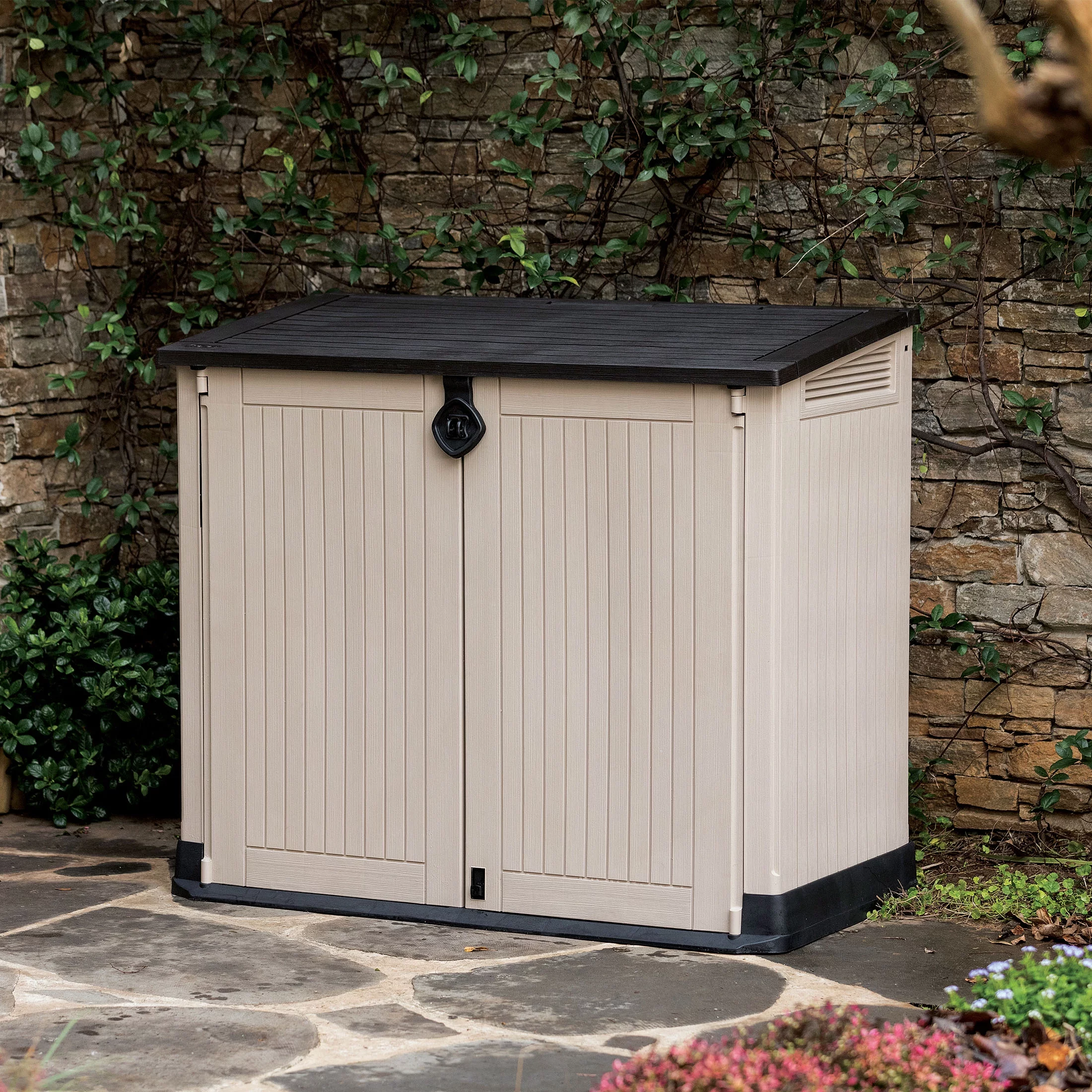 Keter Store-It-Out Midi Storage Shed, Beige - John Pierce Auto Care