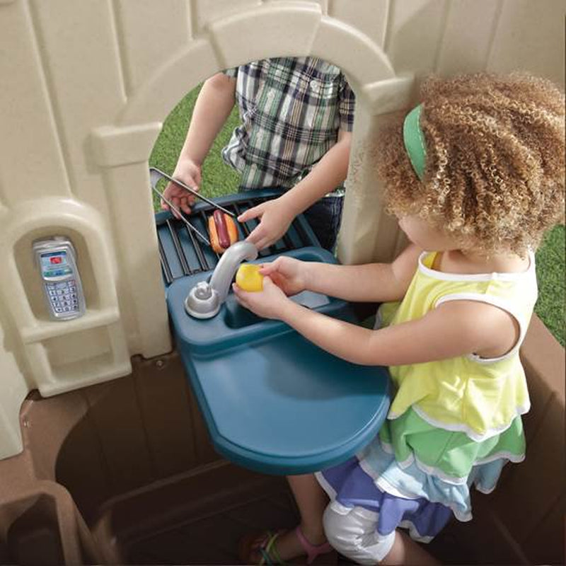 Neat \u0026amp; Tidy Cottage II Brown Playhouse Plastic Kids Outdoor Toy - John Pierce Auto Care