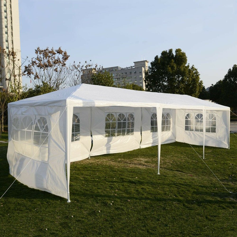 Costway 10\u0026#039;x30\u0026#039; Party Wedding Tent Canopy Heavy duty Pavilion 5 Sidewall - John Pierce Auto Care