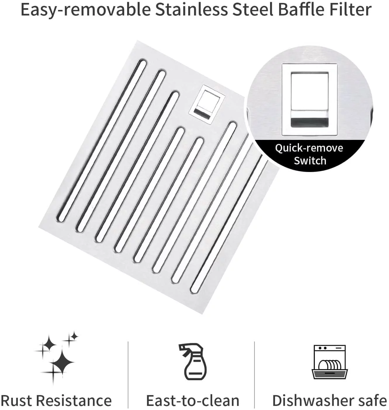 Range Hood 30 inch Insert Vent Hood 600 CFM Built in Stainless Steel Range Hood - John Pierce Auto Care