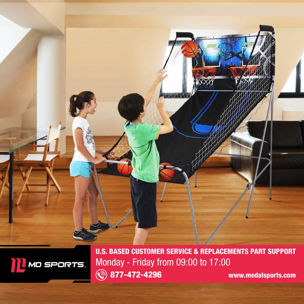 MD Sports 81 Inch Foldable Arcade Basketball Game - John Pierce Auto Care