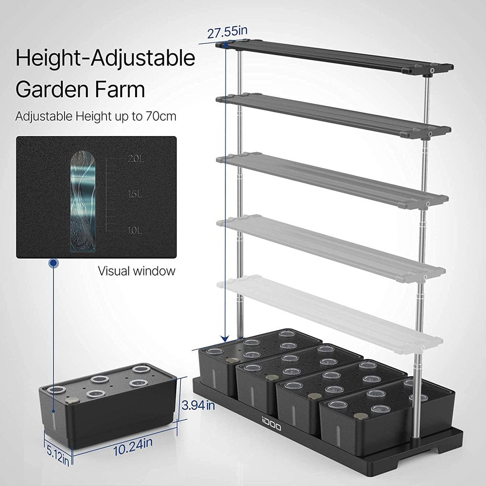 iDOO 20 Pods Hydroponics Growing System, Indoor Herb Garden Planter - John Pierce Auto Care
