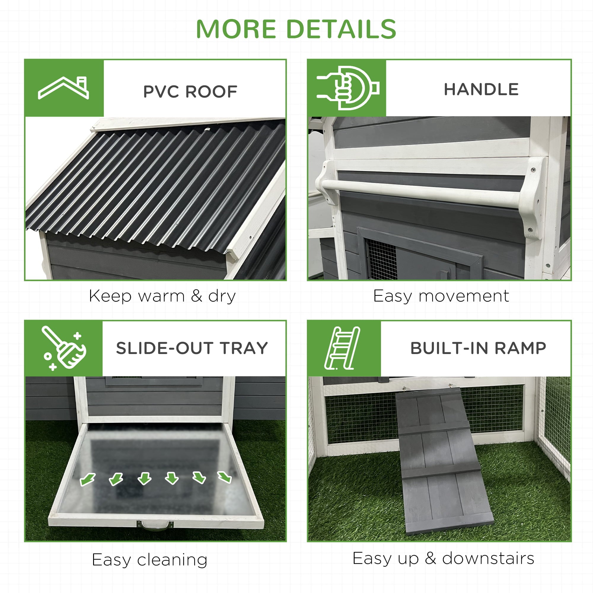PawHut Extra Large Chicken Coop - John Pierce Auto Care