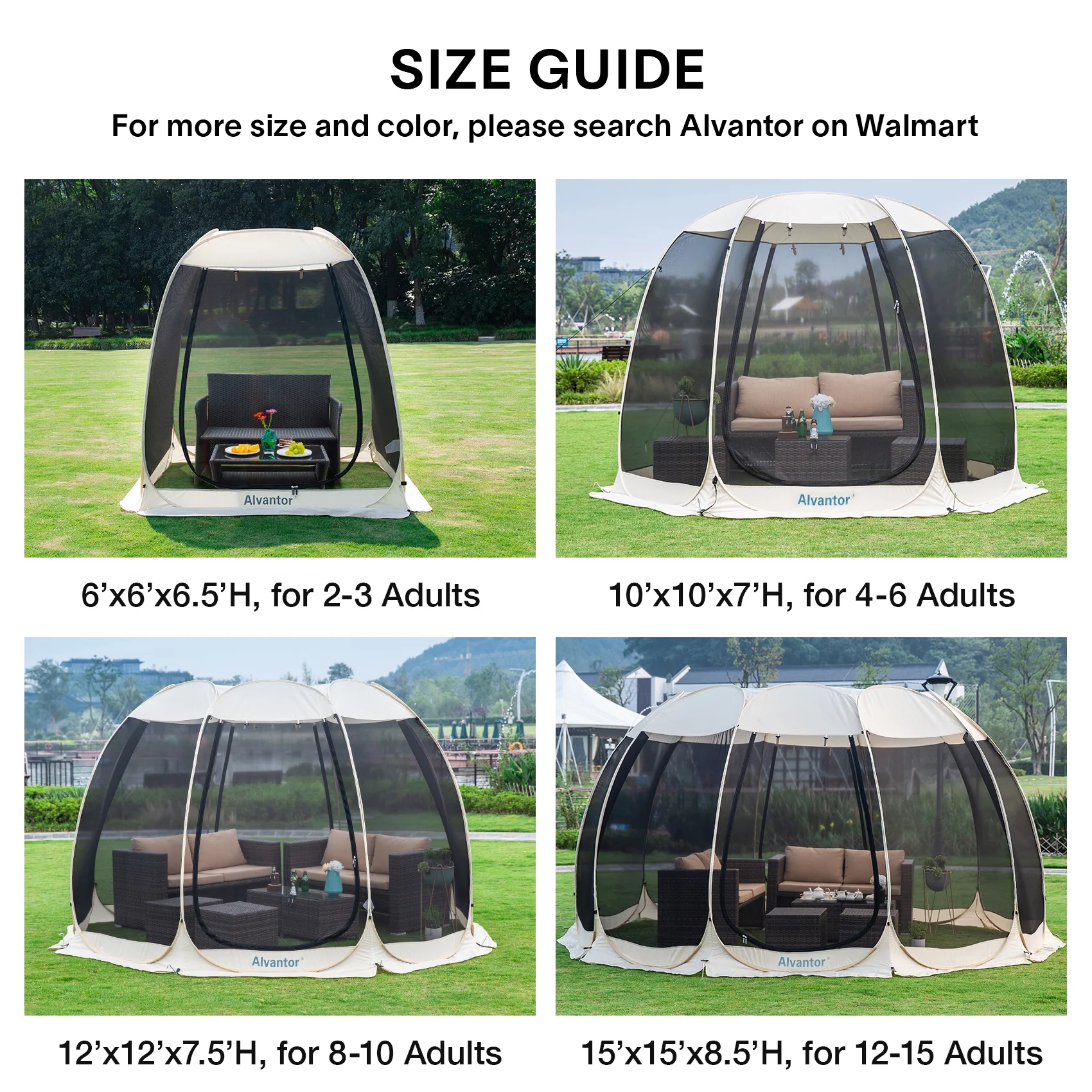 Screen House Camping Room Pop Up Gazebo 10\u0026#039;X10\u0026#039; Instand Canopy - John Pierce Auto Care