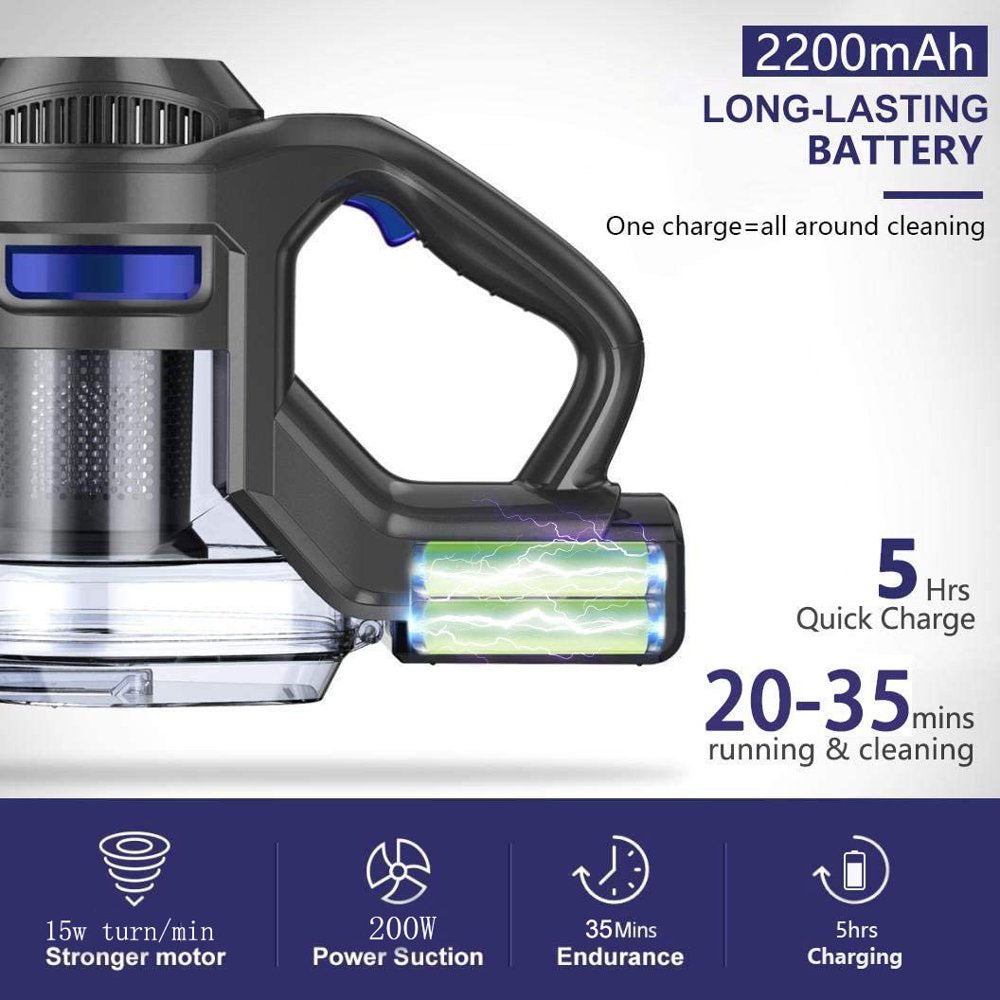 MOOSOO Cordless Vacuum 4 In 1 Lightweight Stick Vacuum Cleaner - John Pierce Auto Care