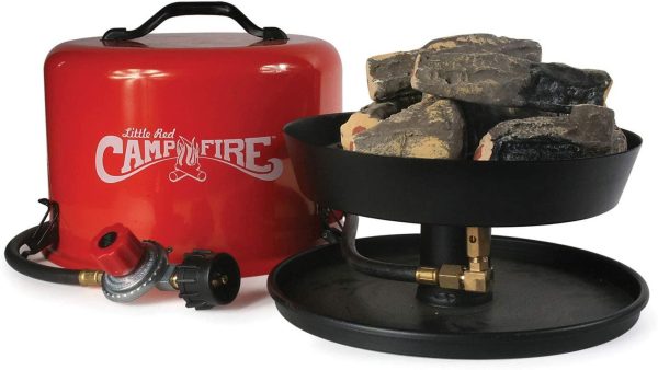 Camco 58031 Little Red Campfire Compact Outdoor Portable Tabletop Propane Heater Fire Pit Bowl for Camping, Tailgating, and Patios, 11.25 Inch - John Pierce Auto Care