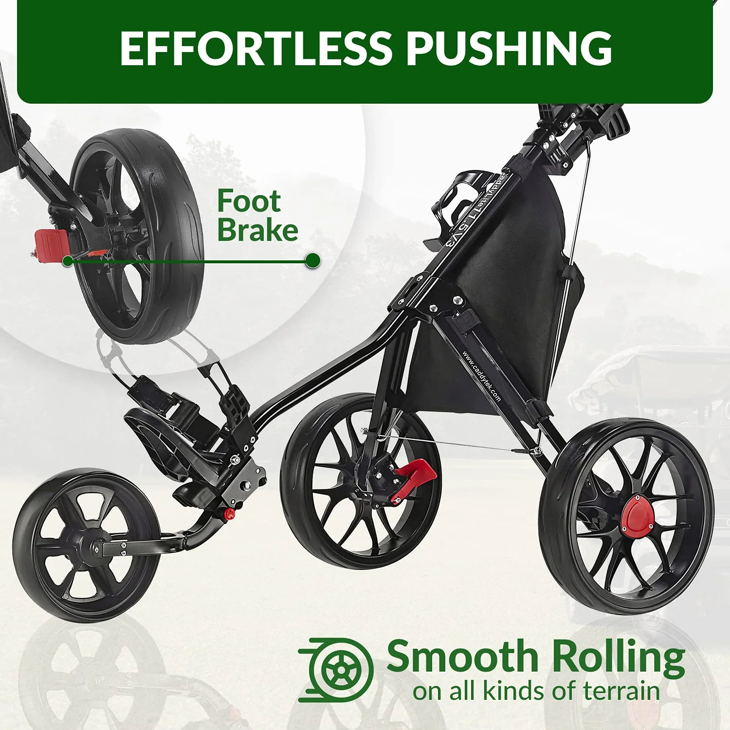 CaddyTek CaddyLite 11.5 V3 Golf Push Cart - John Pierce Auto Care