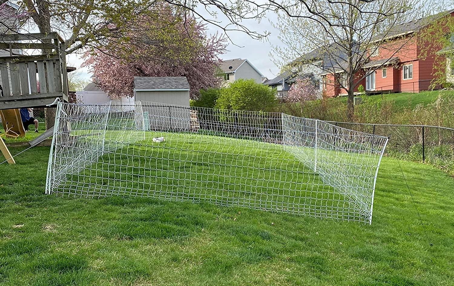 Starkline Electric Poultry Netting Kit �C AC Energizer (48��� x164�� White\/Blue Poultry Netting) (12\/48\/3) All in One Electric Fence Kit for Backyards, Homesteads, Ranches or Farms - John Pierce Auto Care