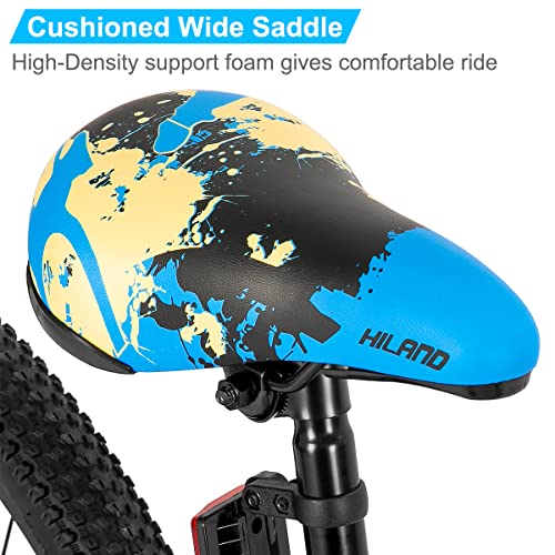 Hiland 26 inch BMX Bike Beginner Level to Advanced Riders with 2 Pegs Steel Frame Blue - John Pierce Auto Care