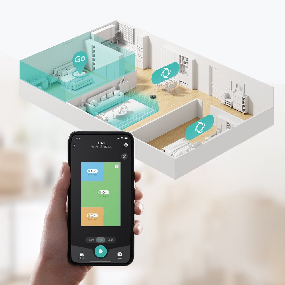 Eufy Robot Vacuum with 60 Day Self Empty Station, Multi Floor Cleaning, Customizable Mapping - John Pierce Auto Care