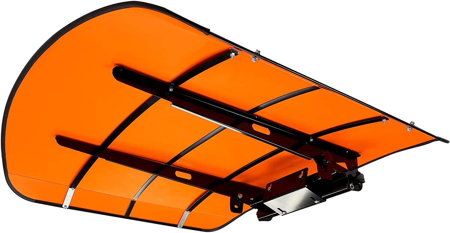 ECOTRIC Tractor Canopy Orange Compatible with All ROPS 48��� X 52��� Equipped Tractors with a 2��� x 2��� or 2��� x 3��� ROPS (Will Add About 4�� to The Height of The Tractor) Tractor Sun Canopy Sunshade - John Pierce Auto Care