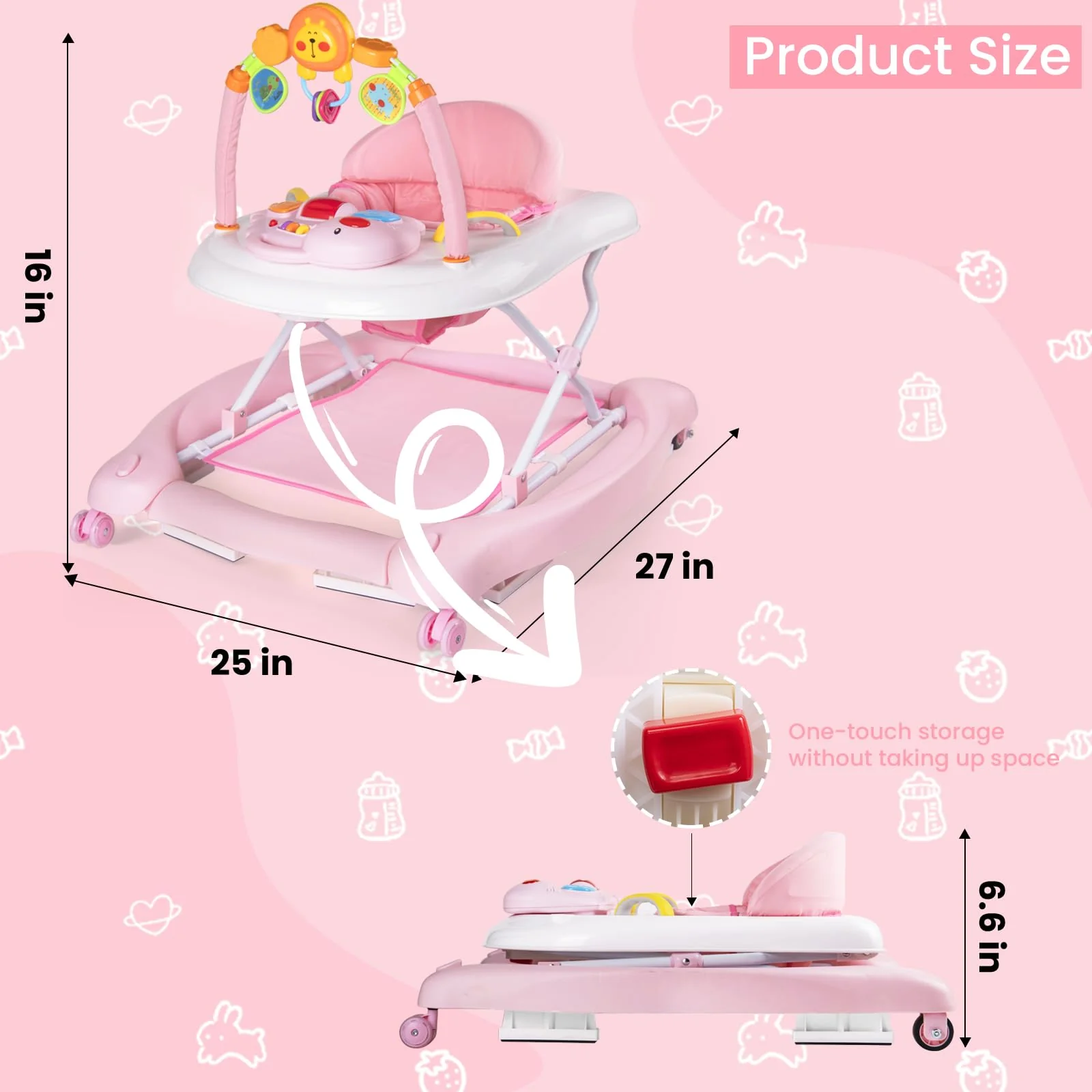 Boyro 5-in-1 Baby Walker for Infants - John Pierce Auto Care