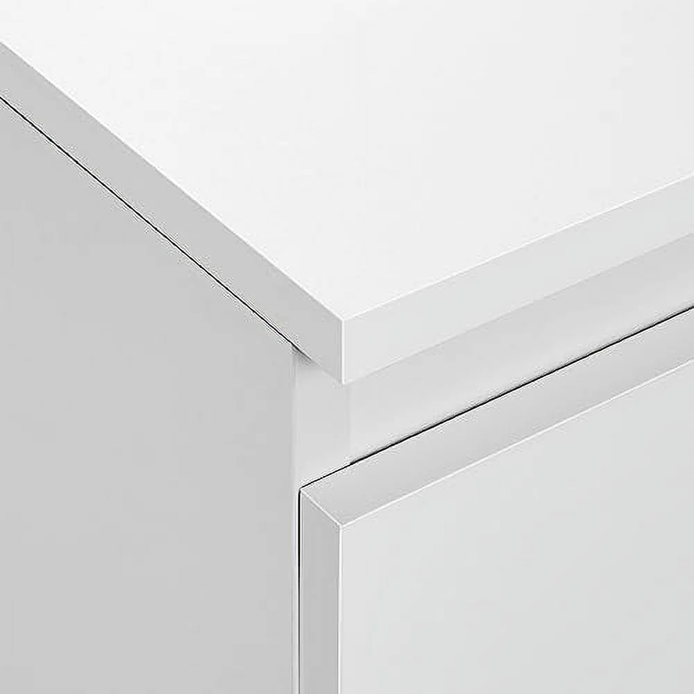 AYFDEGT 2PCS 3 Drawer Nightstands White Bedside Tables with Space Modern Bedside Cabinet Units with Sturdy Base Small Bedside Cupboards for Bedroom Small Space - John Pierce Auto Care