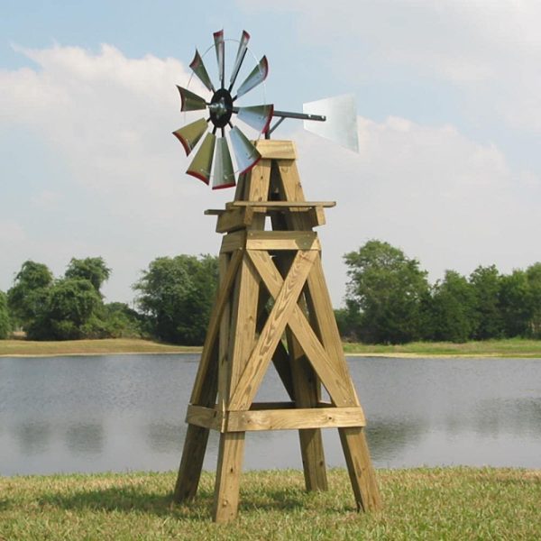 30 inch Windmill Head w\/Plain Rudder \u0026amp; Instructions to Build an 8 Foot Tall Windmill - John Pierce Auto Care