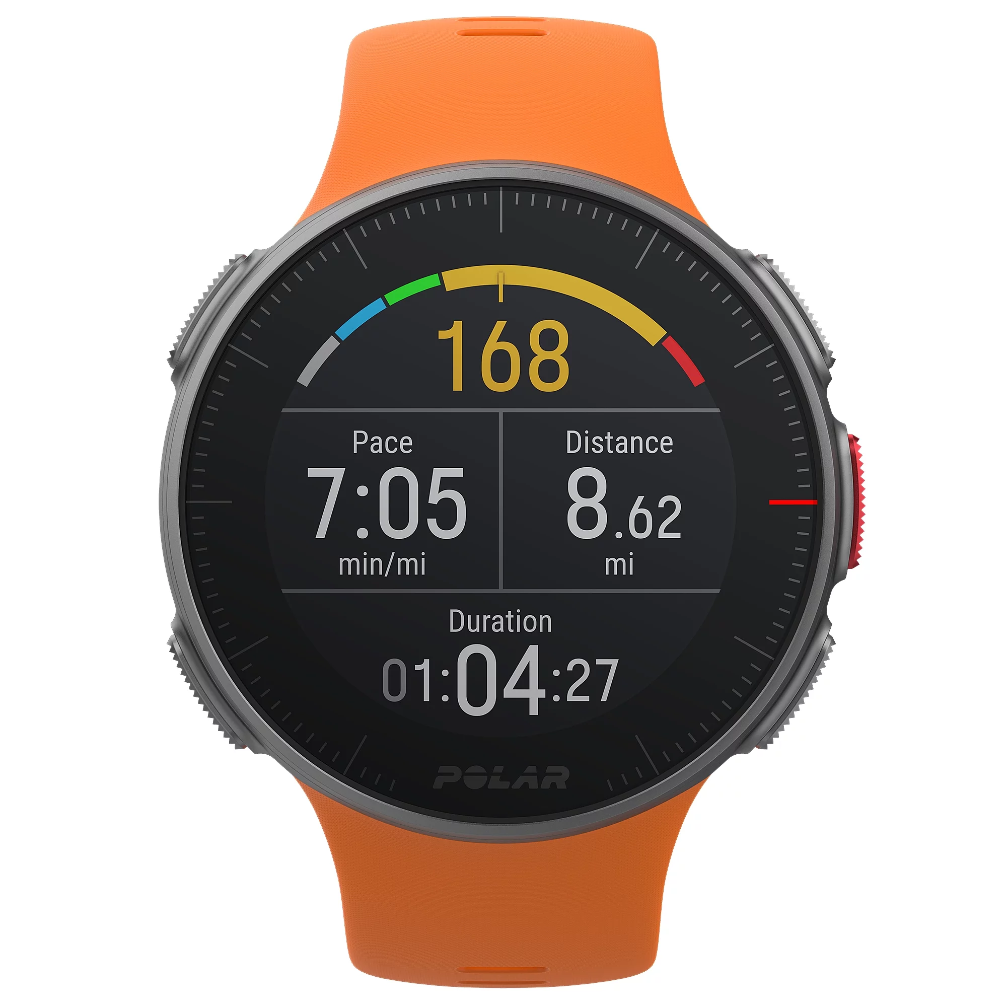 Polar Vantage V Multi-Sport GPS Watch, Orange - John Pierce Auto Care