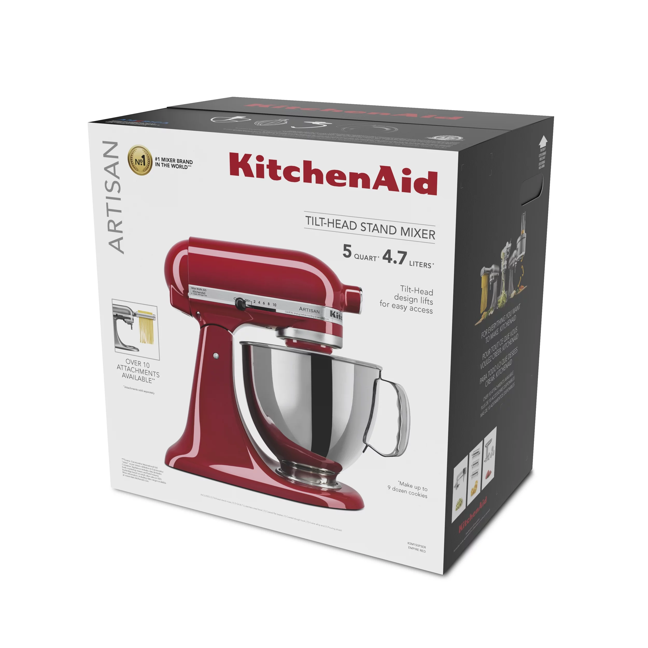 KitchenAid Artisan 5-Quart Stand Mixer, Red - John Pierce Auto Care