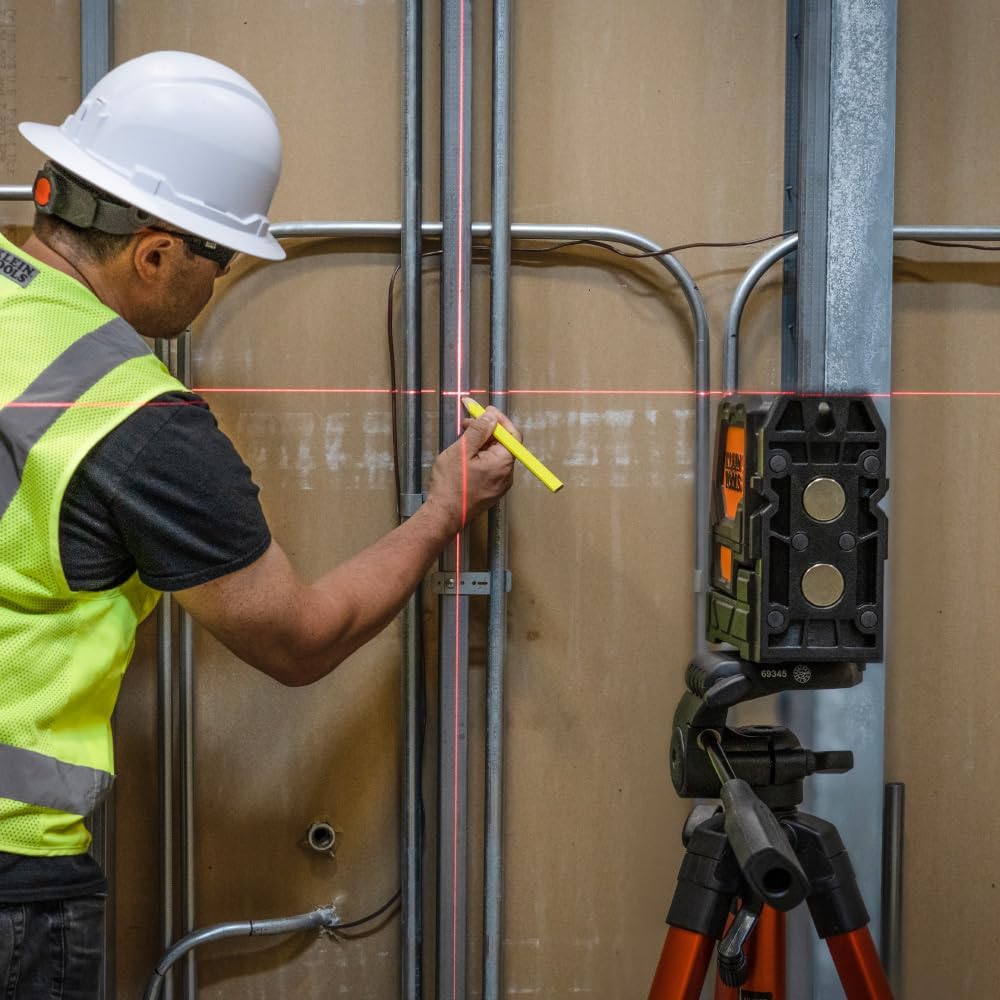 Klein Tools 93LCLS Laser Level, Self Leveling, Cross Line Level with Plumb Spot and Magnetic Mounting Clamp - John Pierce Auto Care