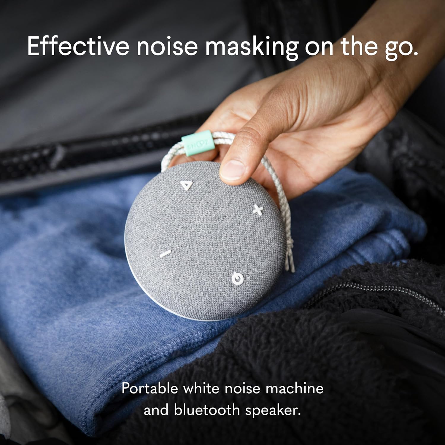 Original Charcoal White Noise Sound Machine and SNOOZ Go Travel Friendly and Portable Sound Machine   Bundle - John Pierce Auto Care