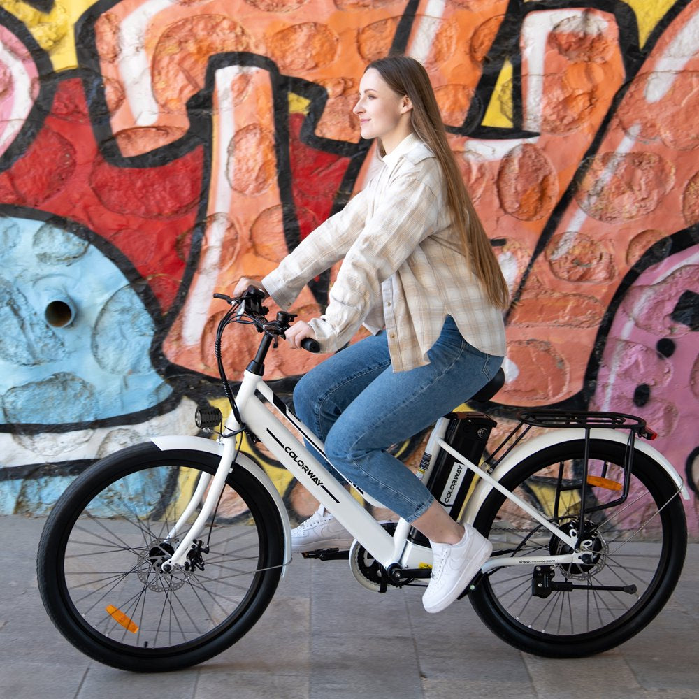 COLORWAY 26\u0026quot; Electric Bike for Woman, 500W Powerful Motor, 36V 12AH Removable Battery - John Pierce Auto Care