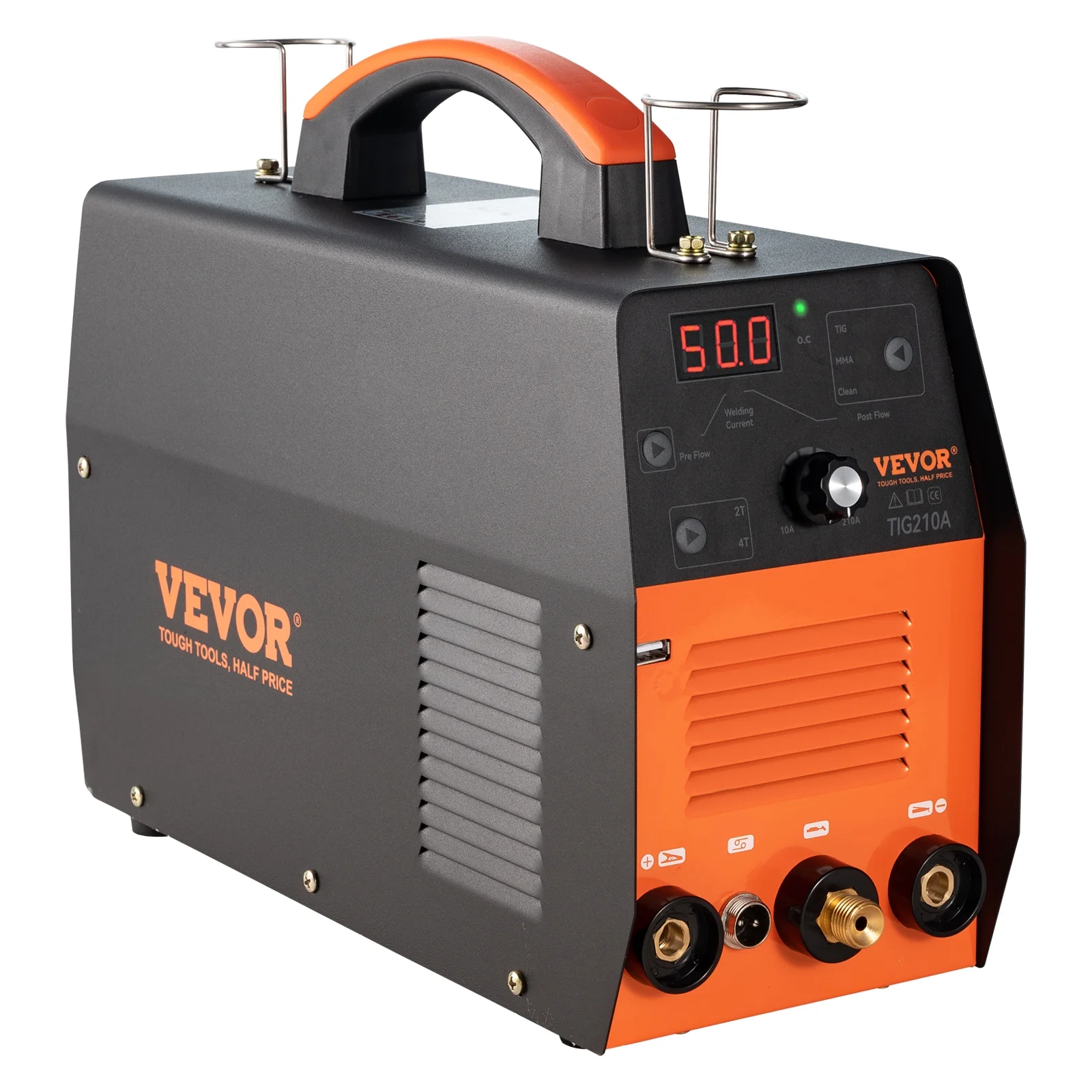 VEVOR TIG Welder, 210Amp 3 in 1, 110\/220V Dual Voltage HF TIG\/Stick\/Clean Welding Machine w\/ USB, IGBT Inverter \u0026amp; Torch, Digital Arc Welder for Stainless Steel, Iron, Mild Steel, Copper, and Nickel - John Pierce Auto Care