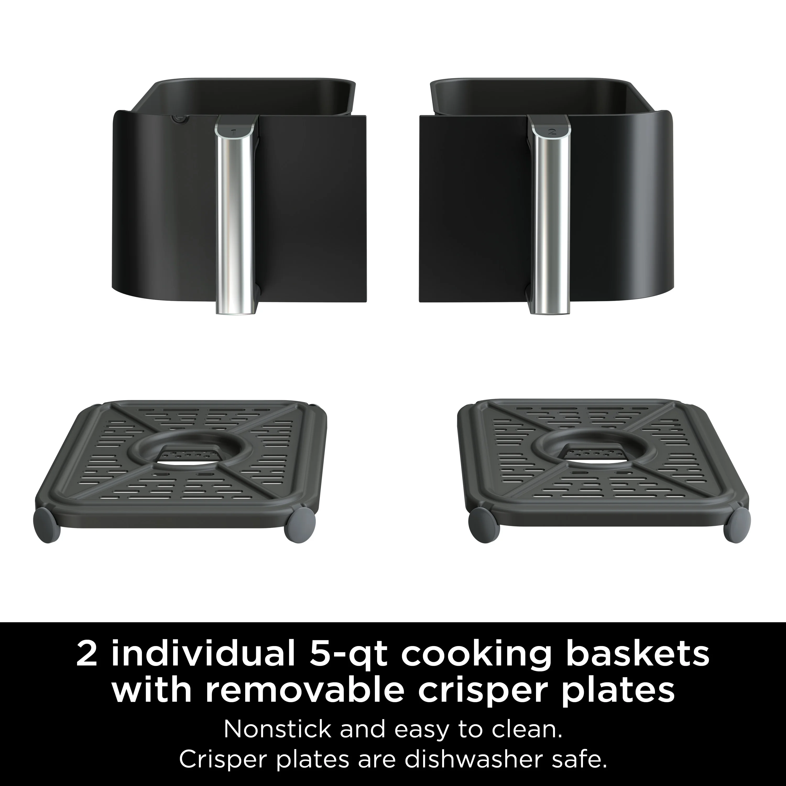 Ninja Foodi DZ300W 10-Quart 6-in-1 DualZone 2-Basket Air Fryer - John Pierce Auto Care