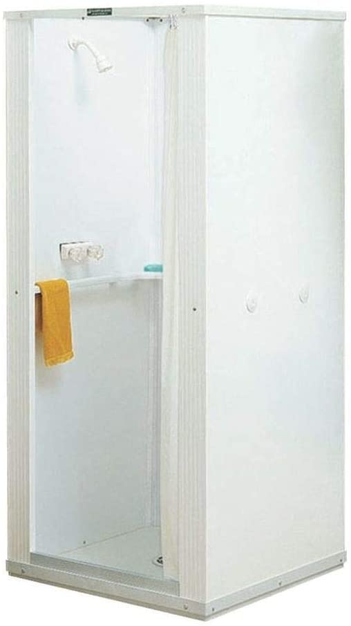 Portable Compact Mobile Home Stand Up Shower Stall Kit 32 in x 32 in - John Pierce Auto Care