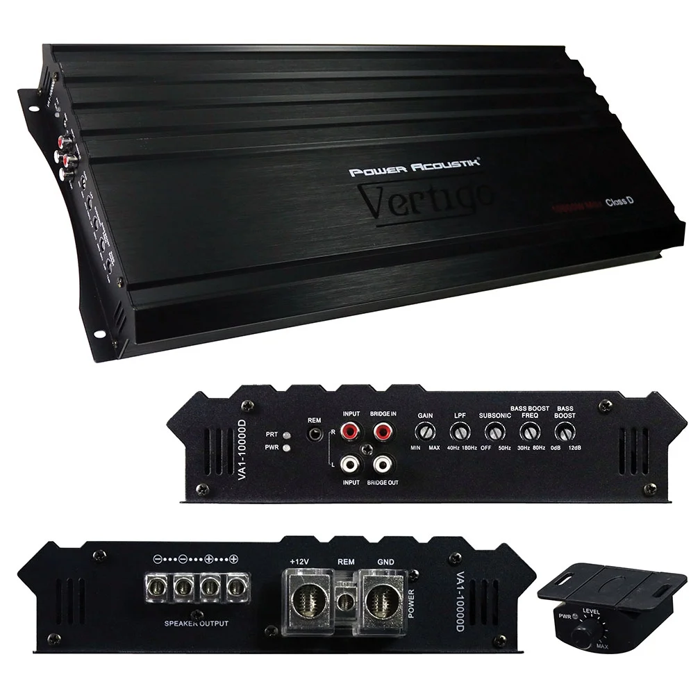 Power Acoustik 10000 Watt Mono Amplifier Class D Car Audio 1 Ohm Amp - John Pierce Auto Care