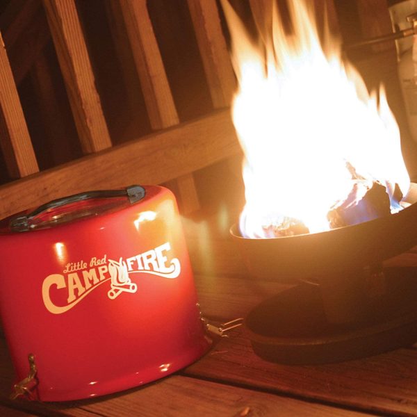 Camco 58031 Little Red Campfire Compact Outdoor Portable Tabletop Propane Heater Fire Pit Bowl for Camping, Tailgating, and Patios, 11.25 Inch - John Pierce Auto Care