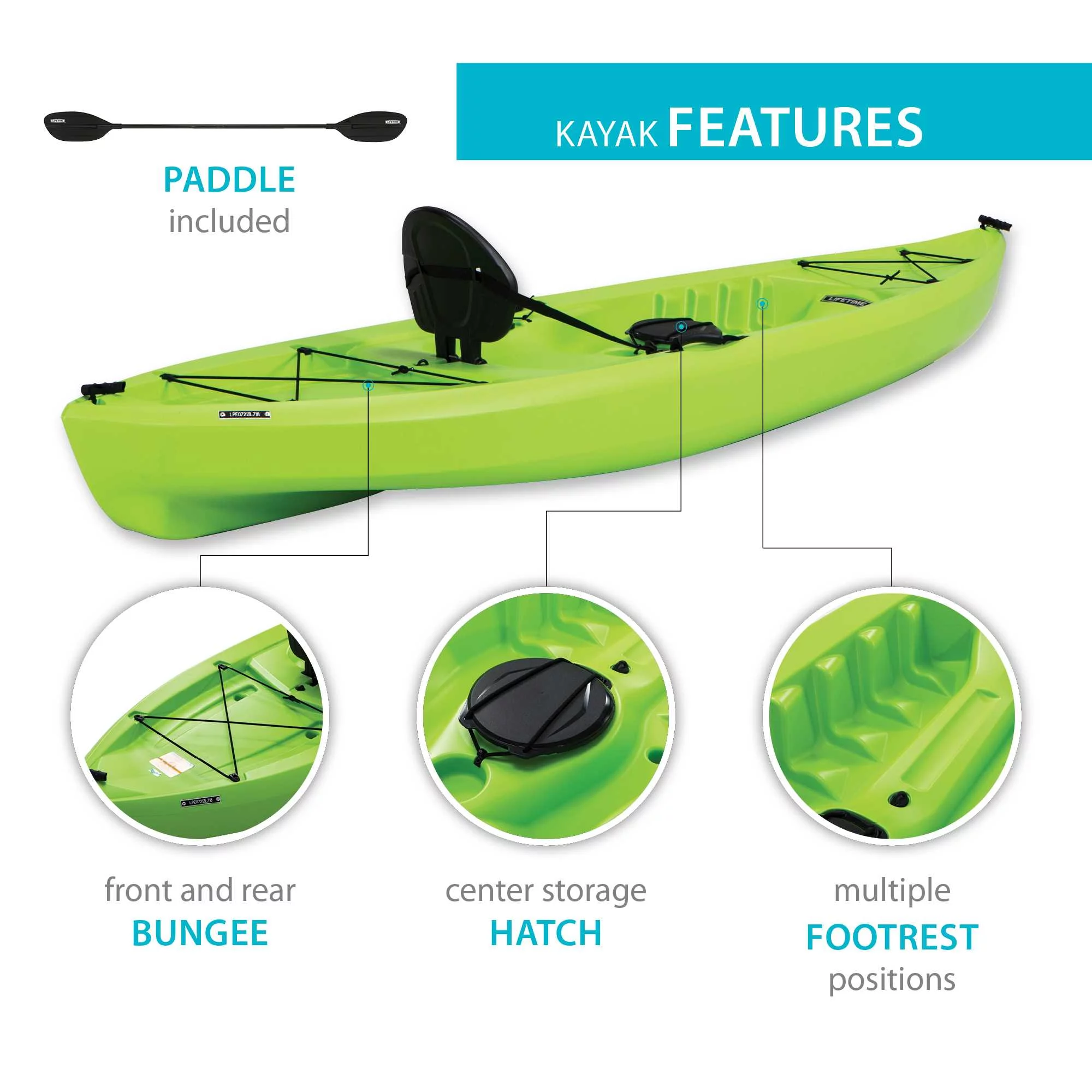 Lifetime Tahoma 10-ft Sit-on-Top Kayak - John Pierce Auto Care