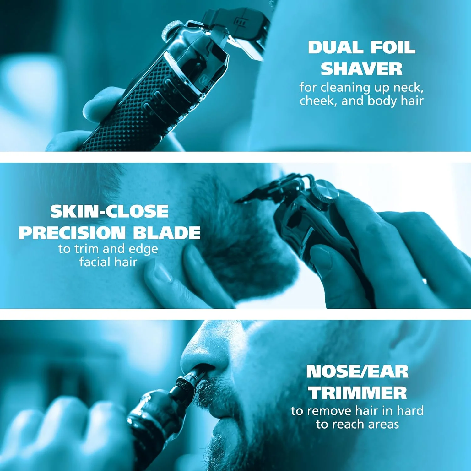 Wahl USA Pro Series High Visibility Skeleton Style Trimmer, Lithium-Ion Cordless USB Rechargeable All in One Shaving & Close Cutting Beard Trimmer for Men with Near Zero Gap Blade – 3026018 - John Pierce Auto Care