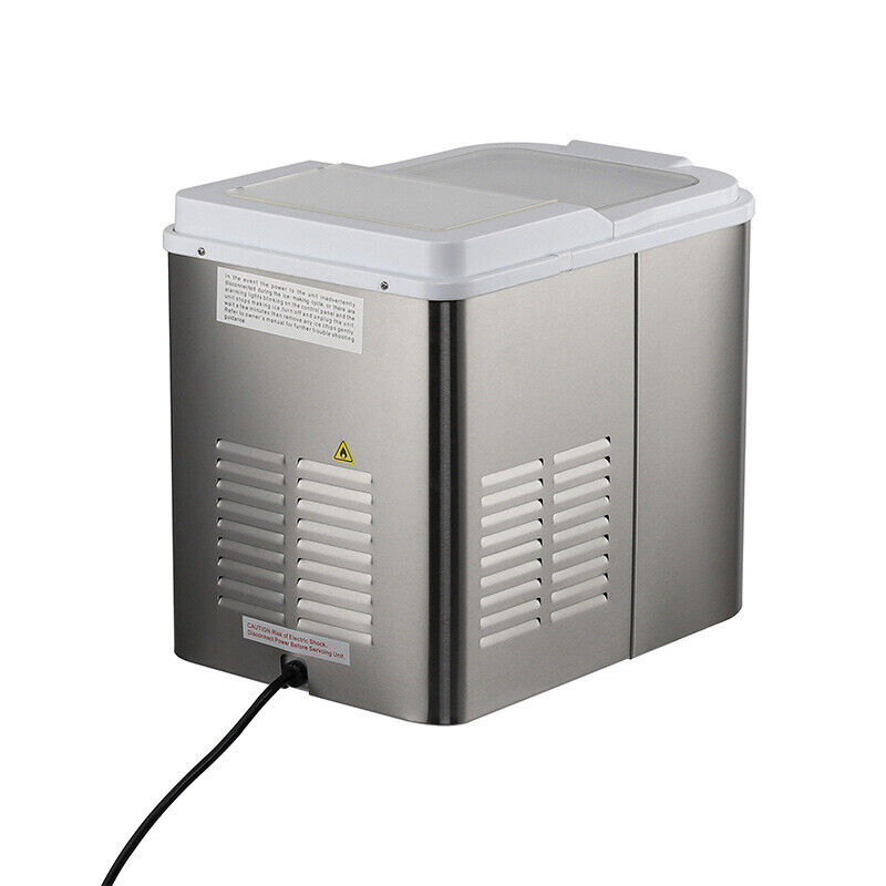 CJC Countertop Ice Maker Portable Ice Machine with Carry Handle Basket and Scoop for Home Kitchen Party 110V - John Pierce Auto Care