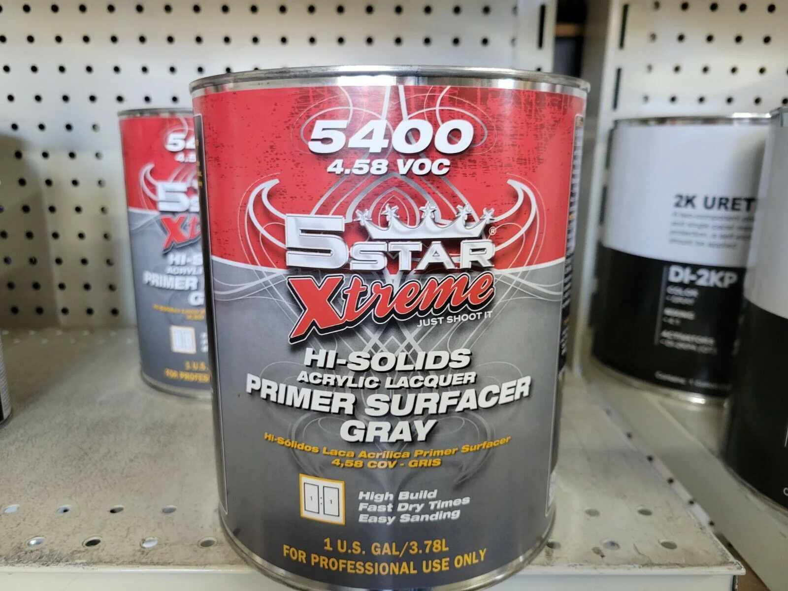 5 Star Xtreme 5400 Lacquer Primer 4.58 VOC 1Gal Primer Only Gray - John Pierce Auto Care