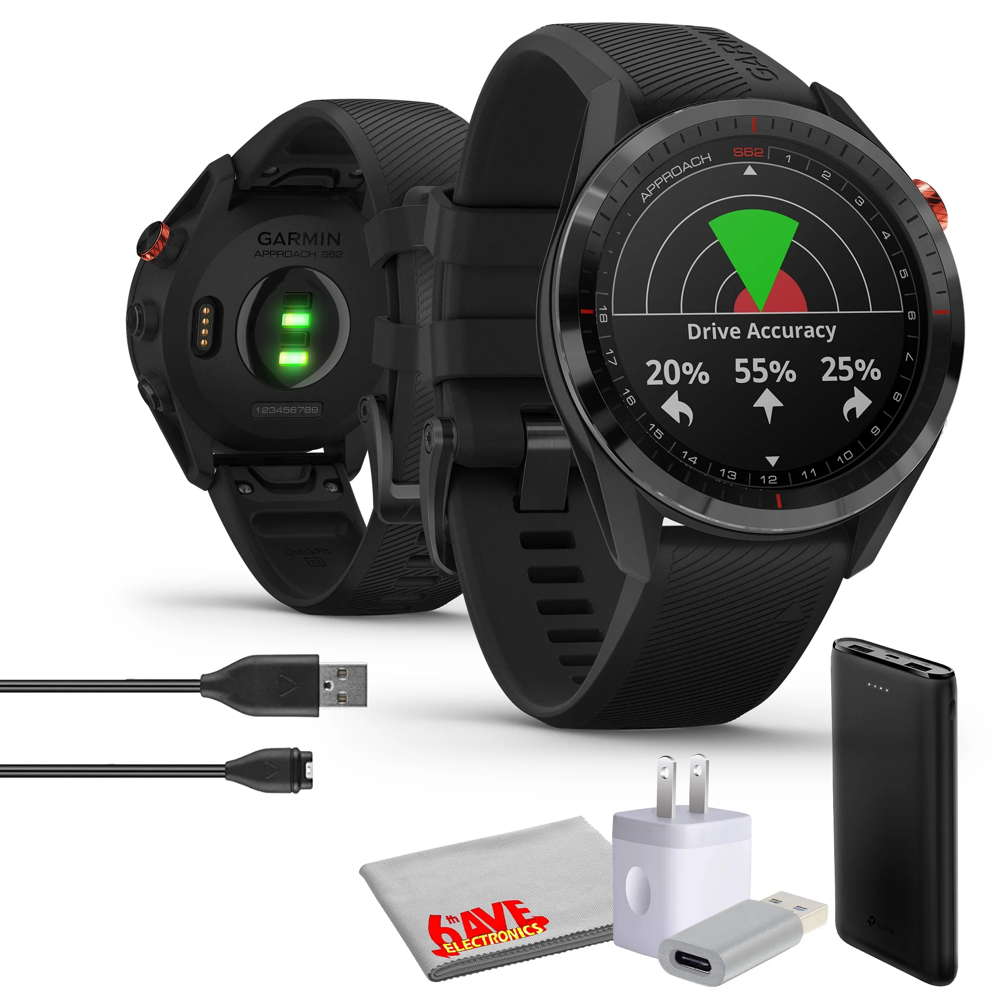 Garmin Approach S62 GPS Golf Smartwatch - John Pierce Auto Care