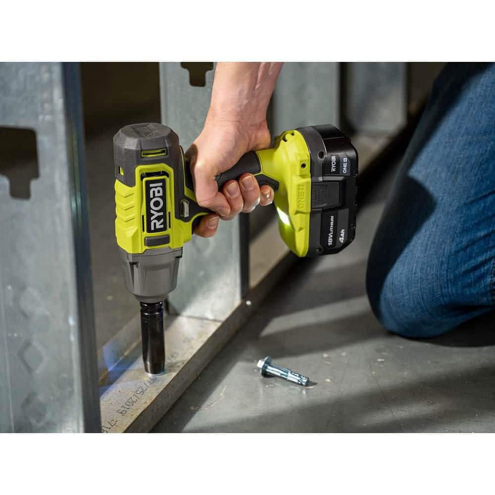 Ryobi 18V Cordless 1/2-inch Impact Wrench Kit - John Pierce Auto Care