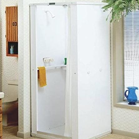 Portable Compact Mobile Home Stand Up Shower Stall Kit 32 in x 32 in - John Pierce Auto Care