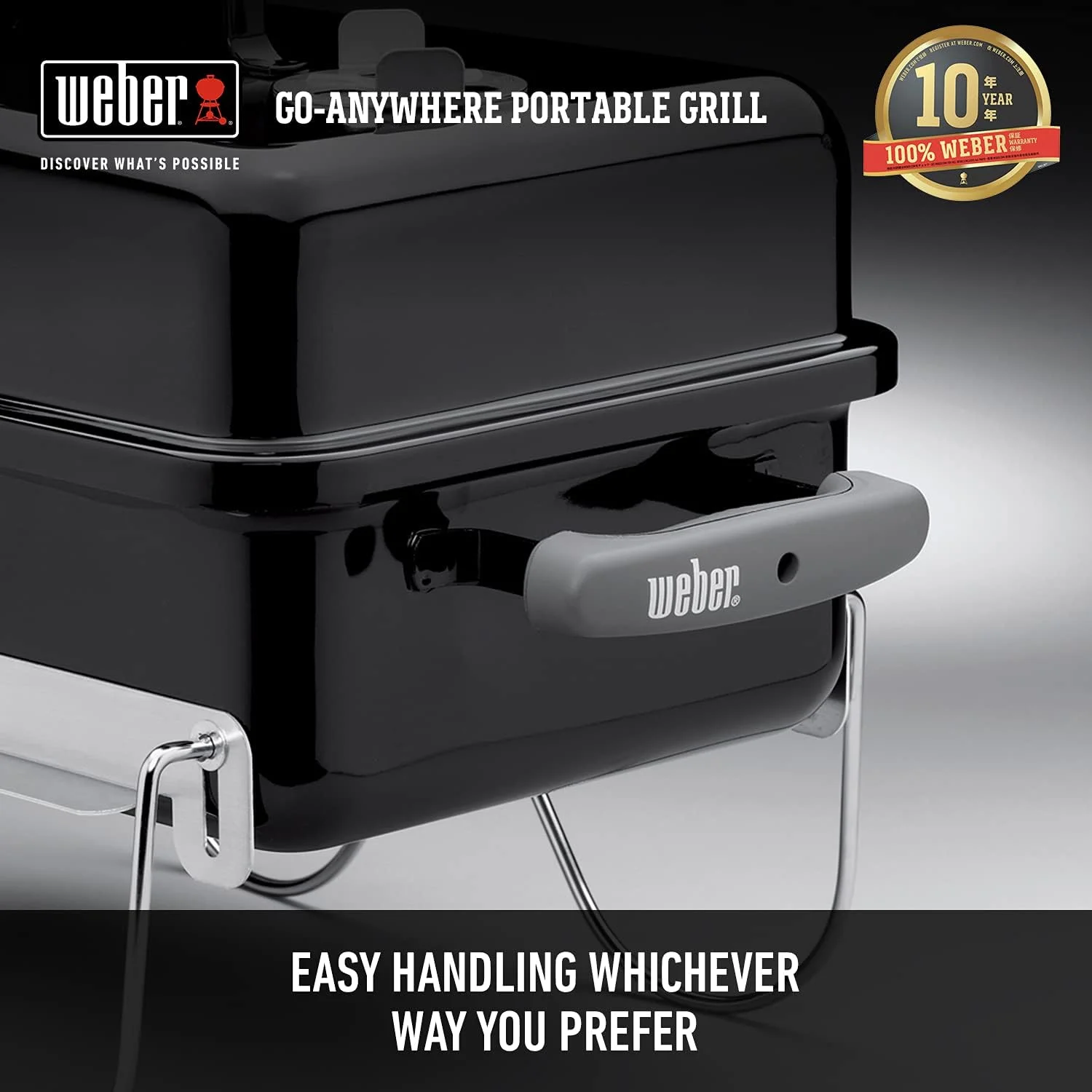 Weber Go-Anywhere Charcoal Grill, Black - John Pierce Auto Care