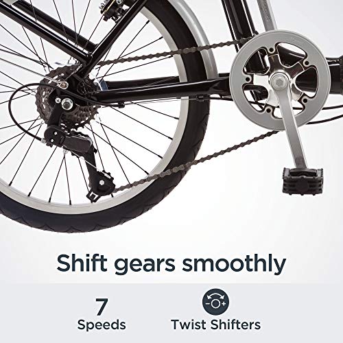 Schwinn Loop Adult Folding Bike for Men and Women, 20 inch Wheels, 7 Speed Drivetrain - John Pierce Auto Care