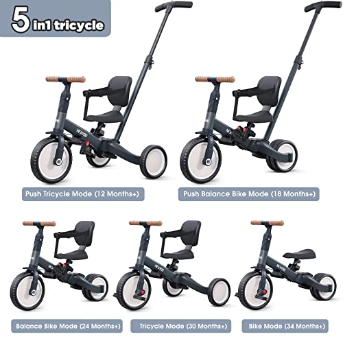 Newyoo Tricycles for 1 3 Year Olds, Toddler Bike with Backrest and Safety Belt - John Pierce Auto Care