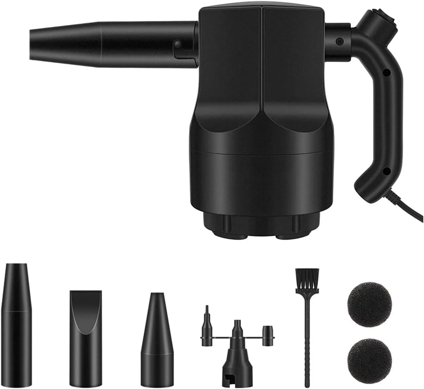 Compressed Air Duster 2 In1Electric Air Duster 500W Blower Vacuum Cleannig Computer Keyboard Replaces Canned Air Cleaner Inflator - John Pierce Auto Care