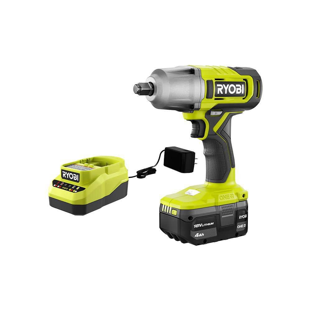 Ryobi 18V Cordless 1/2-inch Impact Wrench Kit - John Pierce Auto Care