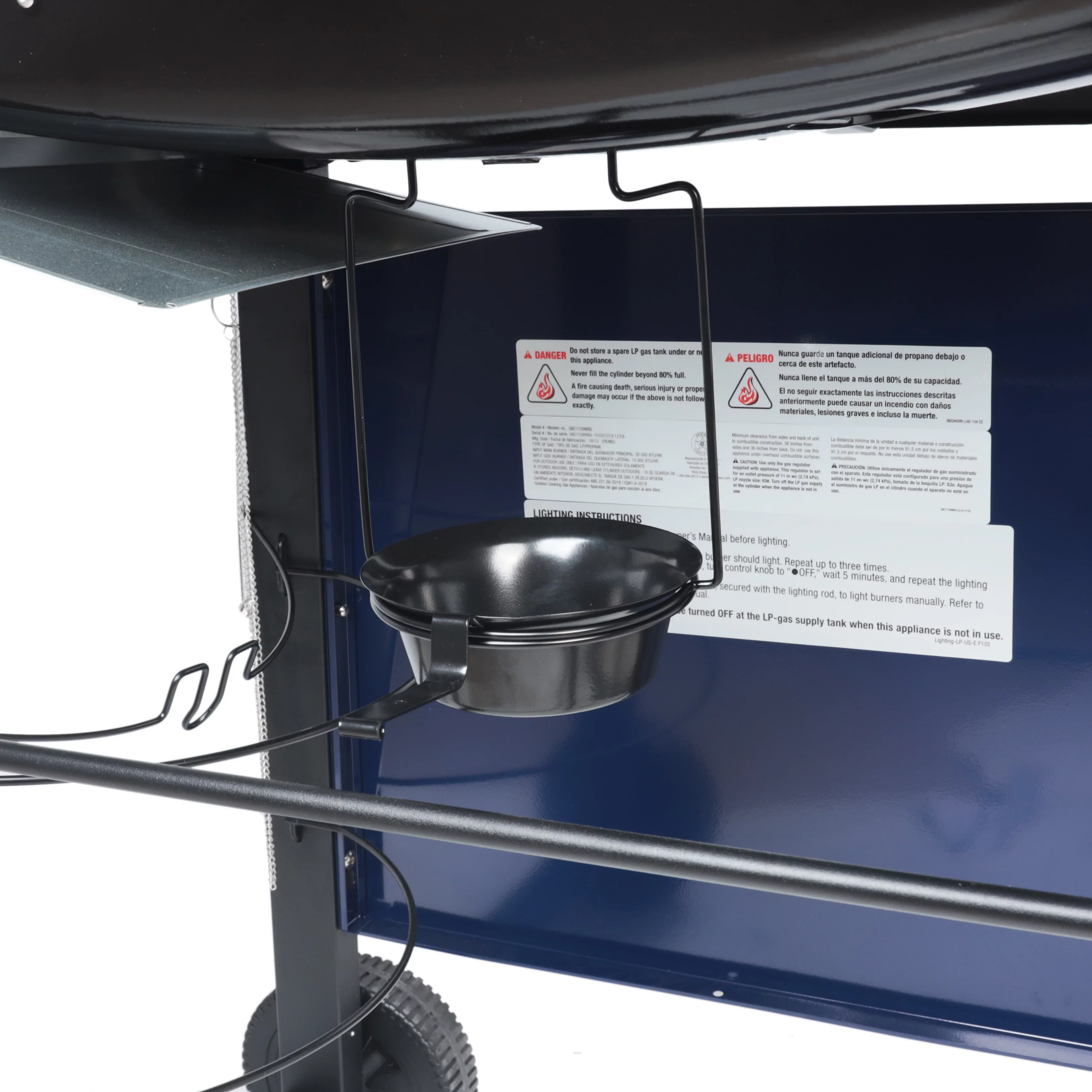 RevoAce 3 Burner Propane Gas Grill Including a Side Burner, Blue Sapphire, GBC1729WBS, New - John Pierce Auto Care